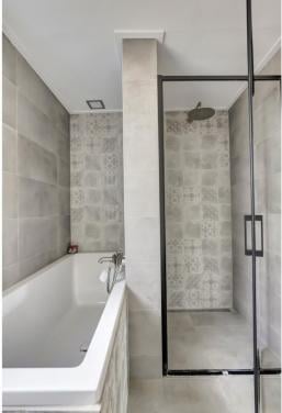 Portugese wandtegel 20x20 white-grey patronen