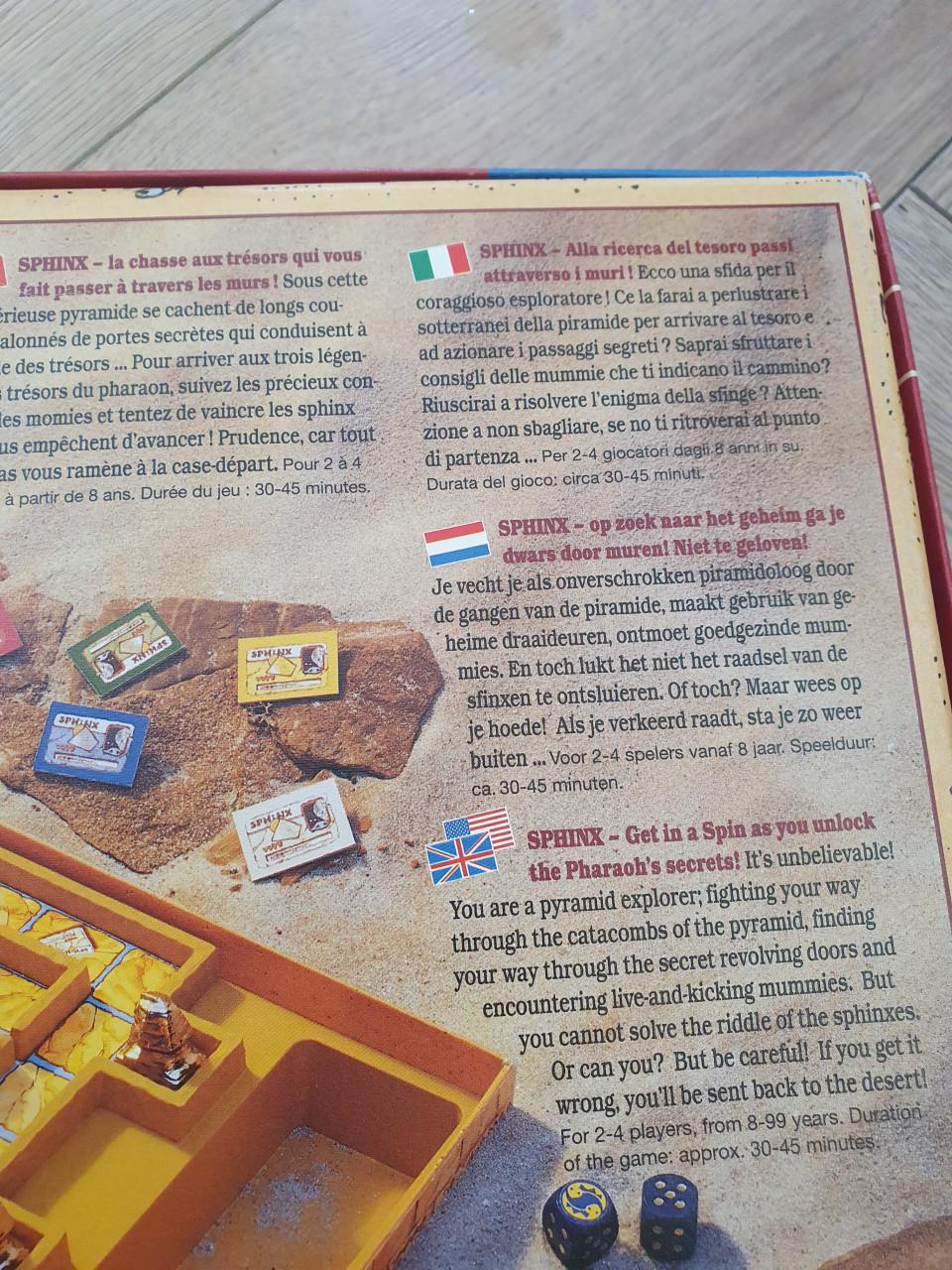 Sphinx bordspel – Ravensburger – avontuur & puzzelspel