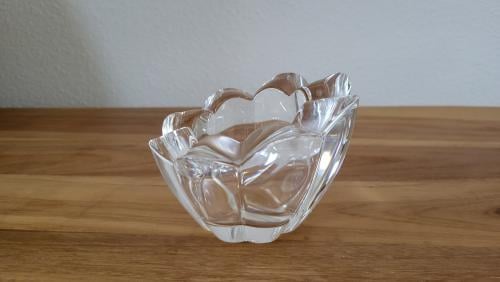 Waxinelichthouder sfeerlicht kristal bloemvorm