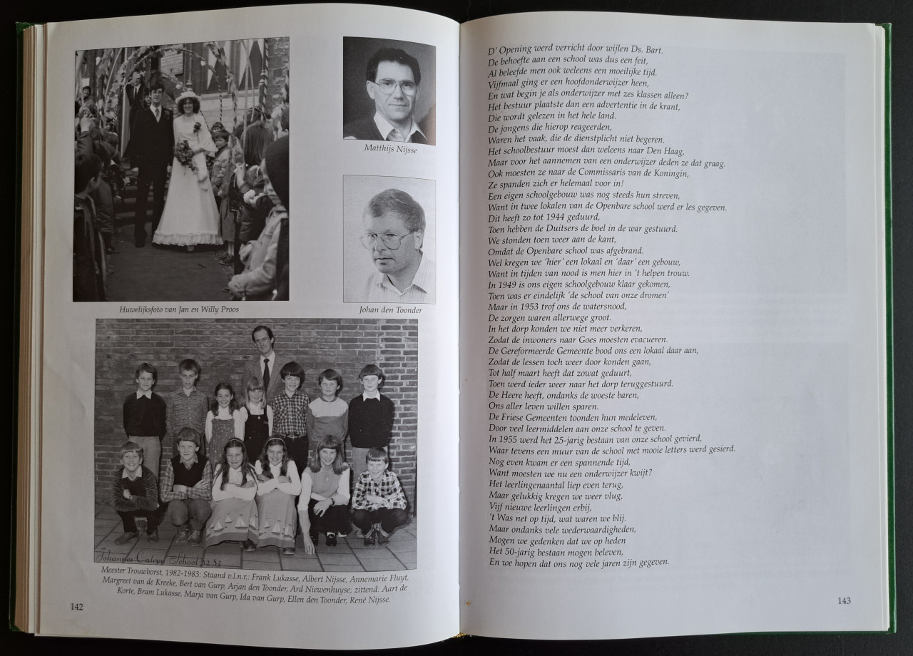 Johannes Calvijnschool Wolphaartsdijk - 75 jaar - JMC Murre + AN de Korte