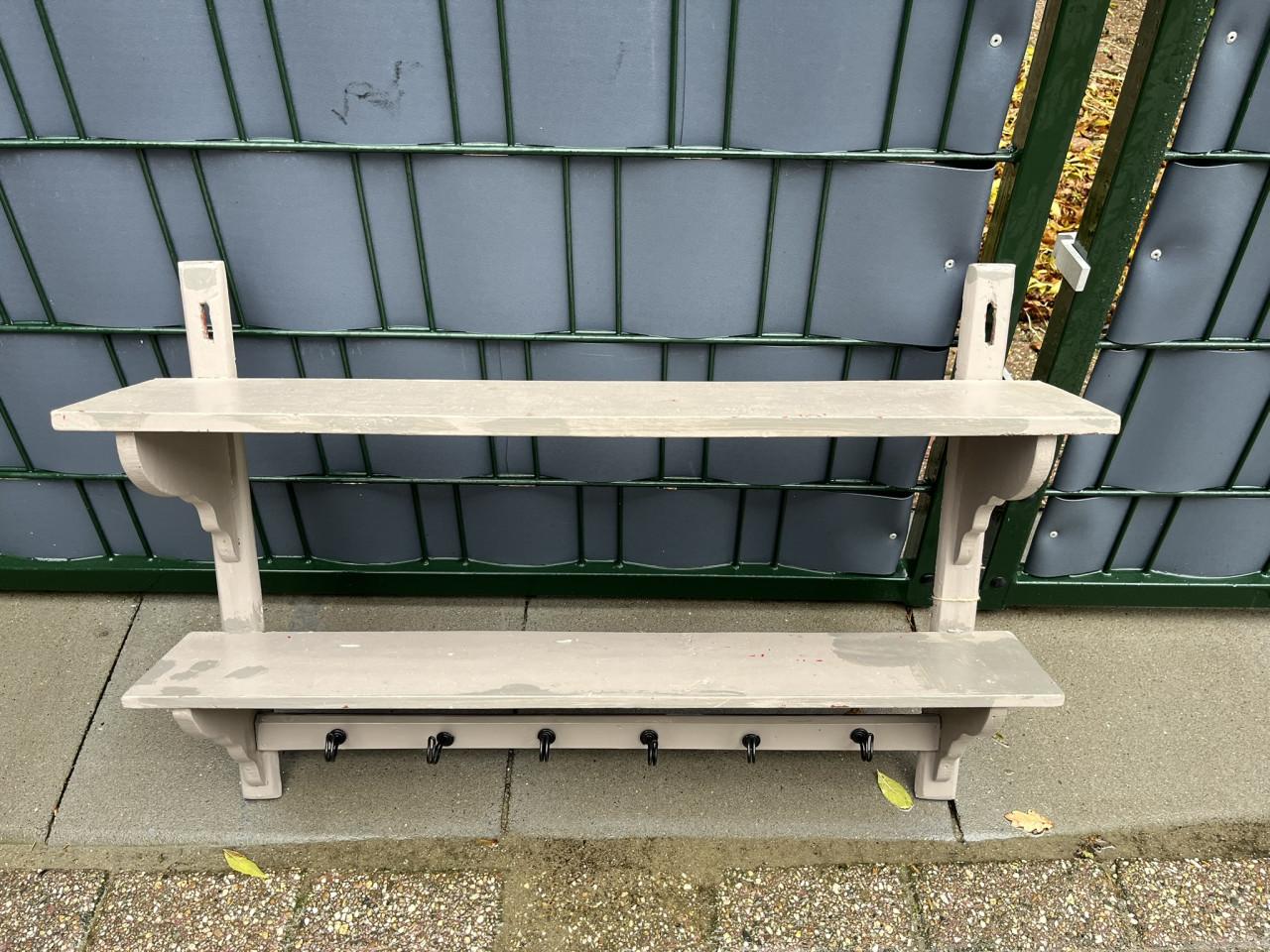 Wandkapstok Brocante 6 haken