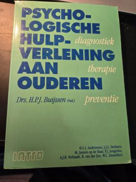 Studieboek over Psychologische hulpverlening aan ouderen, 2e druk 1992