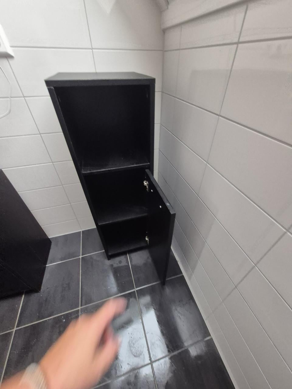 VidaXL 3-delige badkamermeubelset zwart eiken | nieuwprijs ± €269