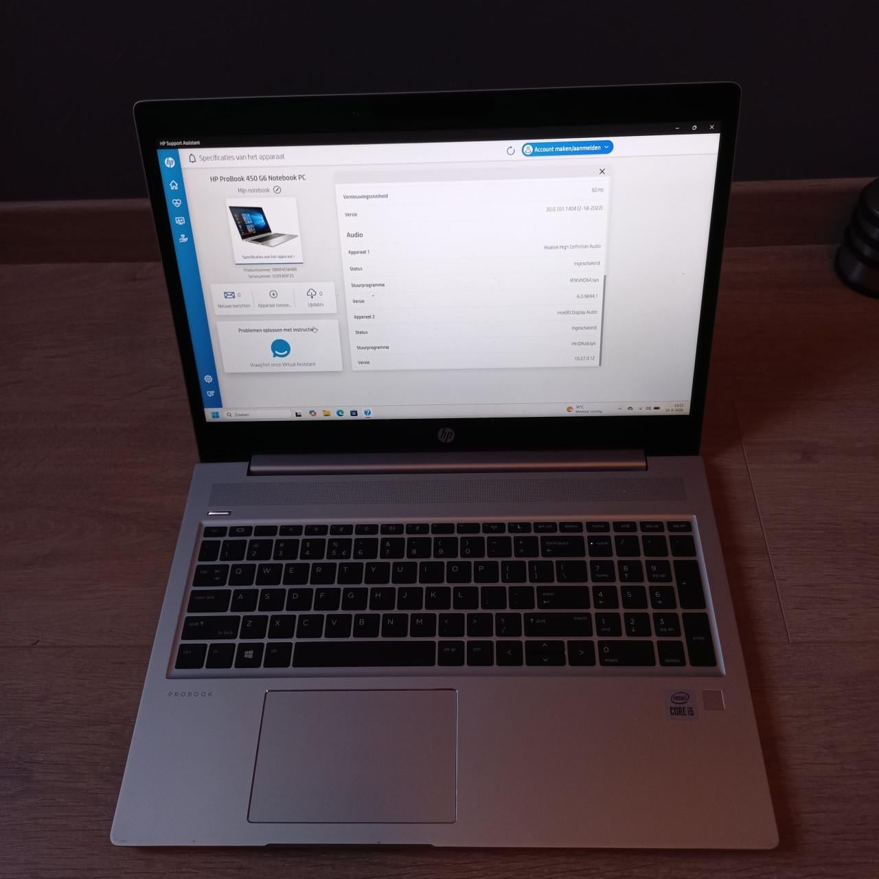 HP ProBook 450 G6 i5-8365U 16GB 256GB Office W11