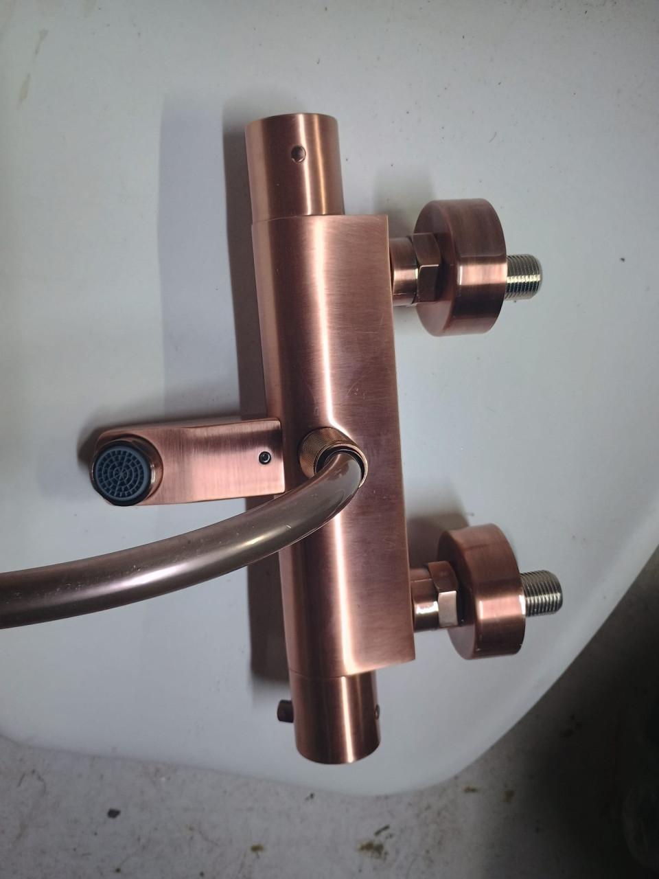 Badmengkraan Thermostatisch BWS Cemal Geborsteld Brons Koper