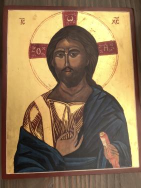 Icoon Russische van Jezus Christus