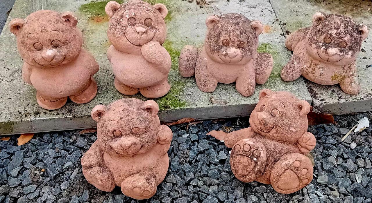 6 stenen beertjes