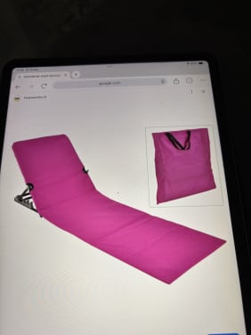 Strandmat stoel