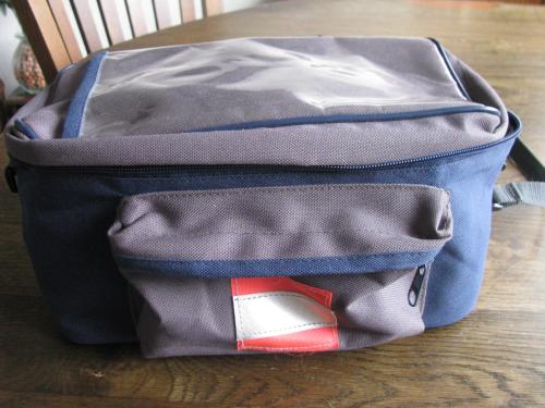 Fietstasje voor aan het stuur.