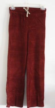 Roestbruine ribbroek maat 140-146