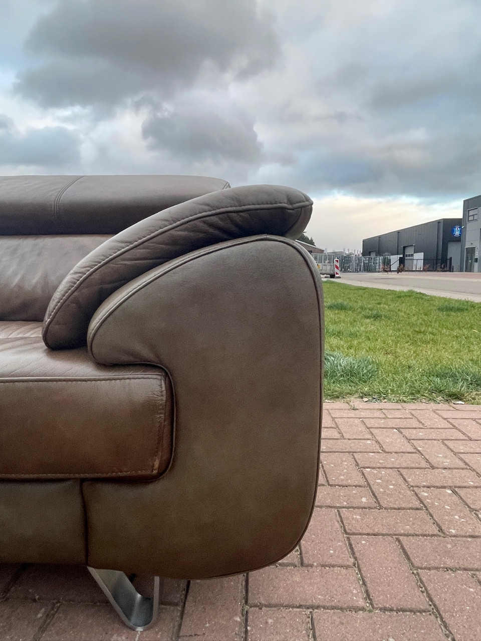 GRATIS LEVERING HEEL NL Henders & Hazel Echt Leer 3 zits Bank