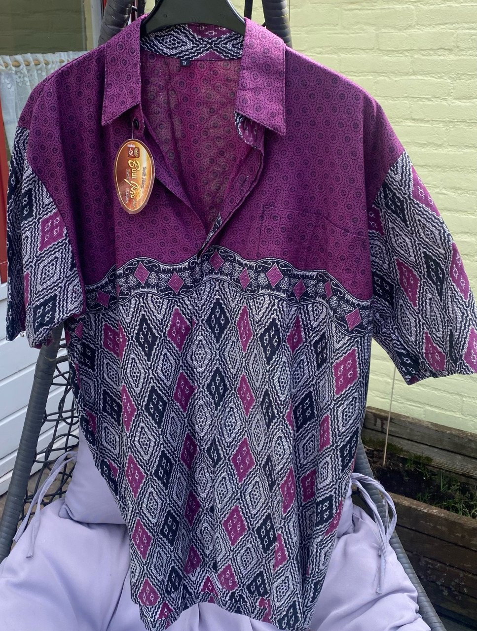 Heren blouse 🩶🖤💜