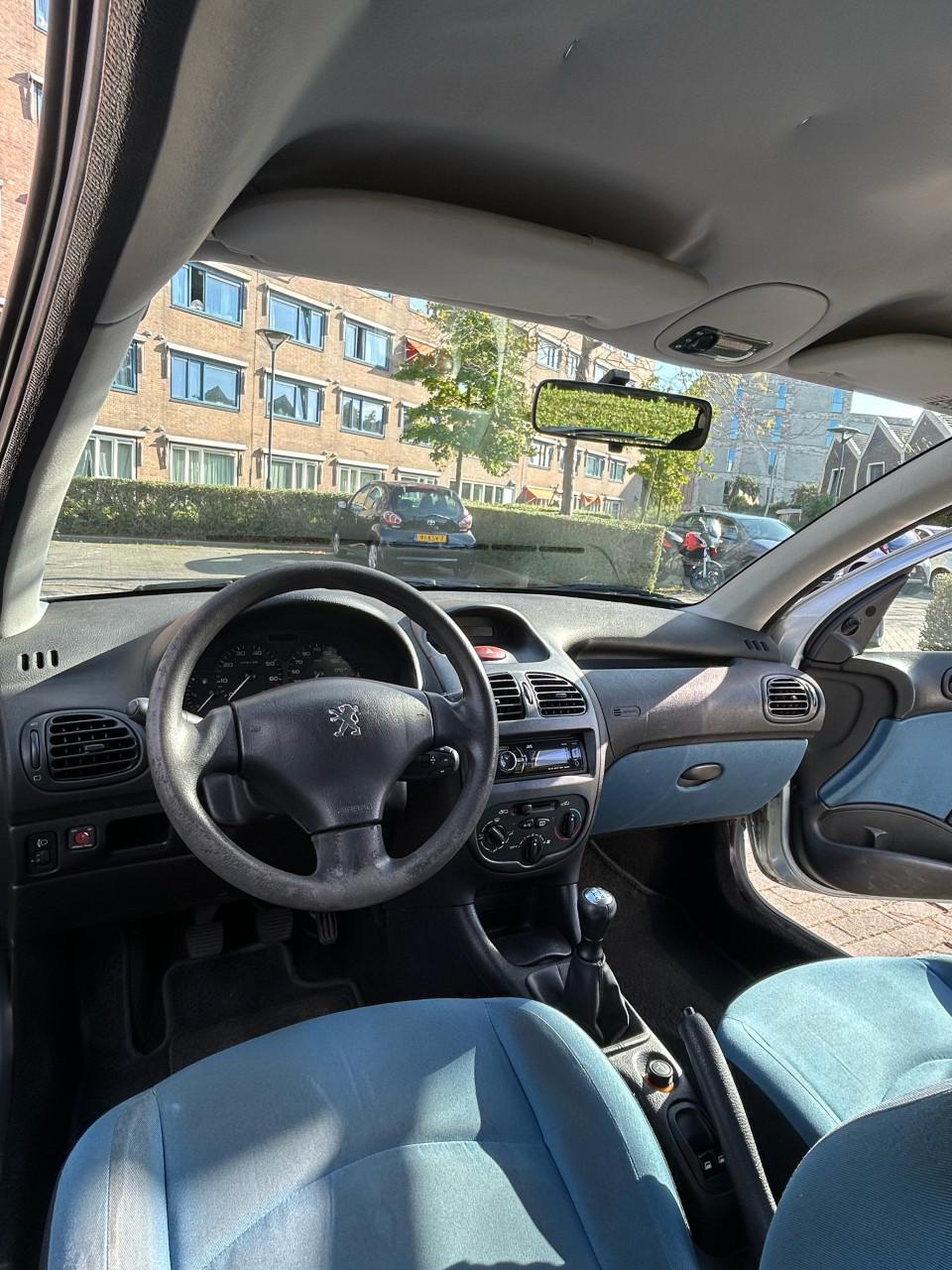 Peugeot 206 1.4i 5-Deurs licht blauw/grijs