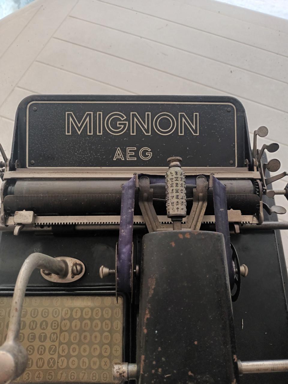 Mignon index-schrijfmachine