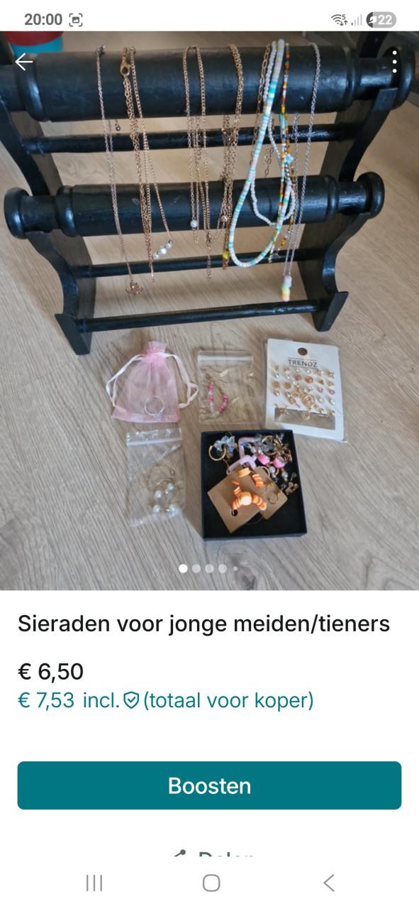 Sieraden peuter/kleuter, jonge (tiener) meiden