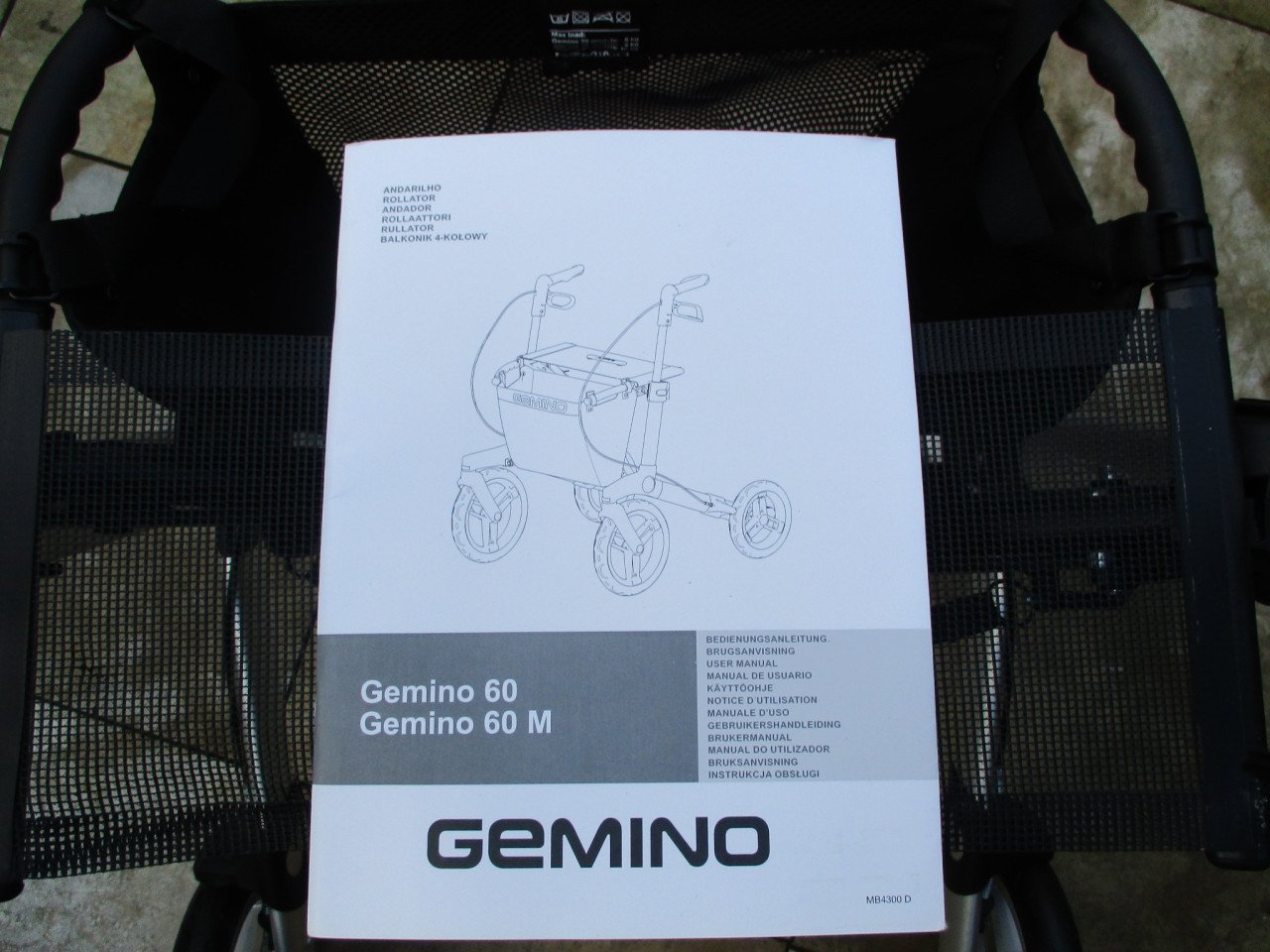 Zgan boodschappentas voor de Gemino 20 -30 - 60 rollator