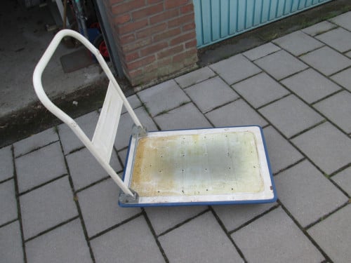 Plateau wagentje met 4 wielen