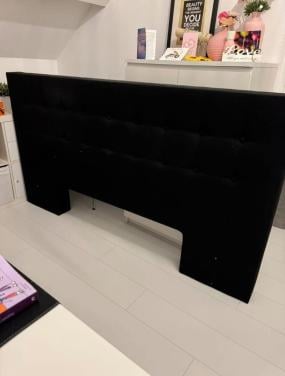 Nette gratis hoofdboard zwart Swiss Sense