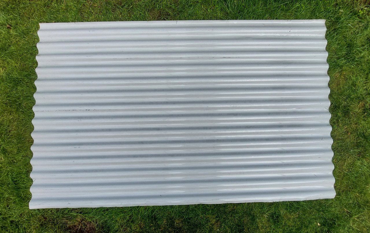 Stalen Golf plaat 176 x 110 cm.