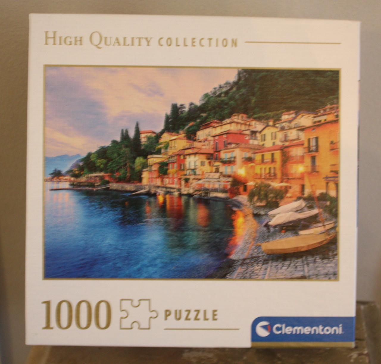 Puzzel  sunset on lake como 1000 stukjes