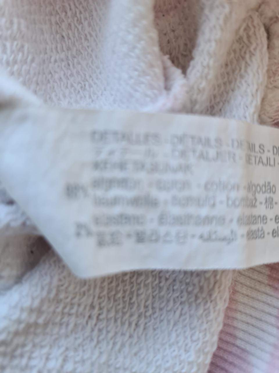 Zara roze/witte sweater jurk  Maat 128