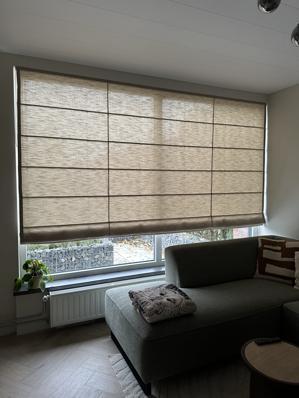 NIEUW in verpakking Vouwgordijn 296cm breed 201cm hoog