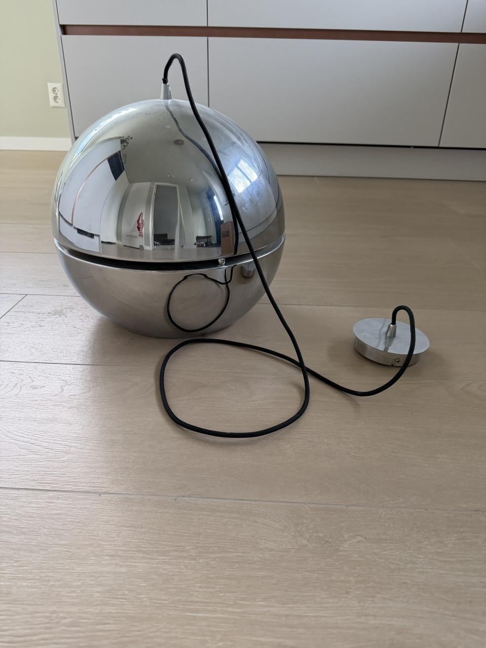 Vintage Verchroomde Hanglamp Zuiver - Jaren '70 Stijl