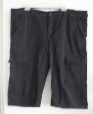 Zwart korte broek met cargo zaken maat xxxl