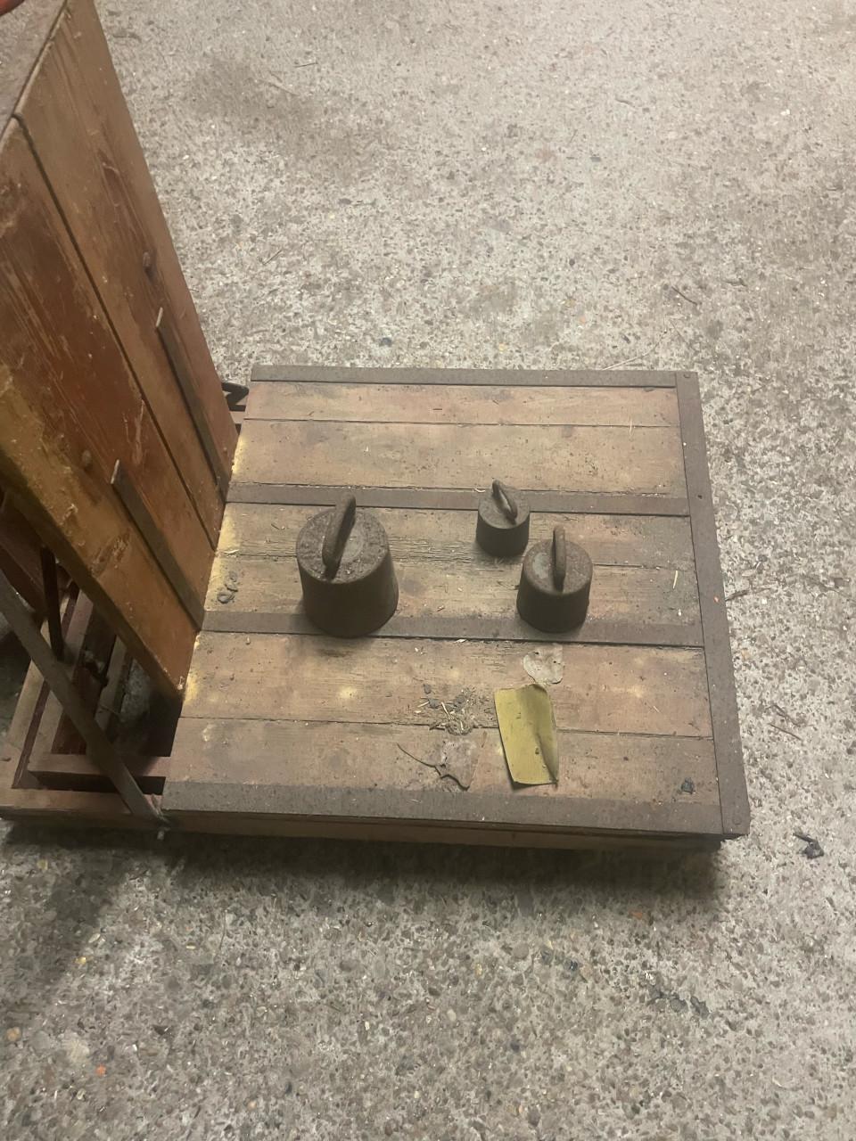 Oude bascule/weegschaal