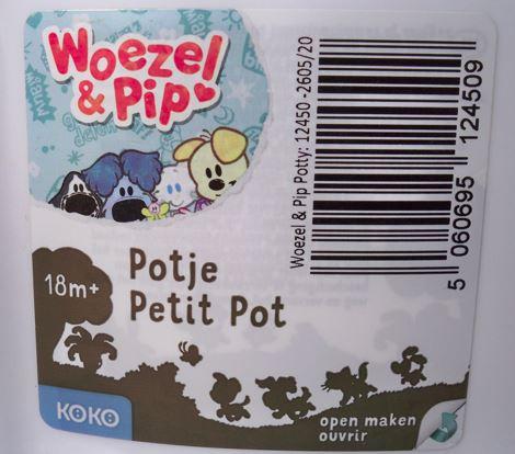 Plaspotje Woezel en Pip