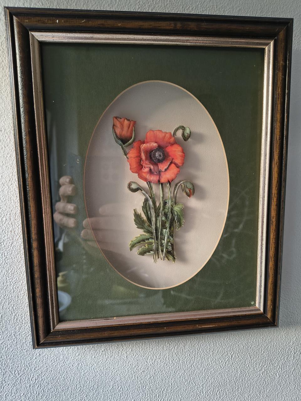 Ingelijste klaproos