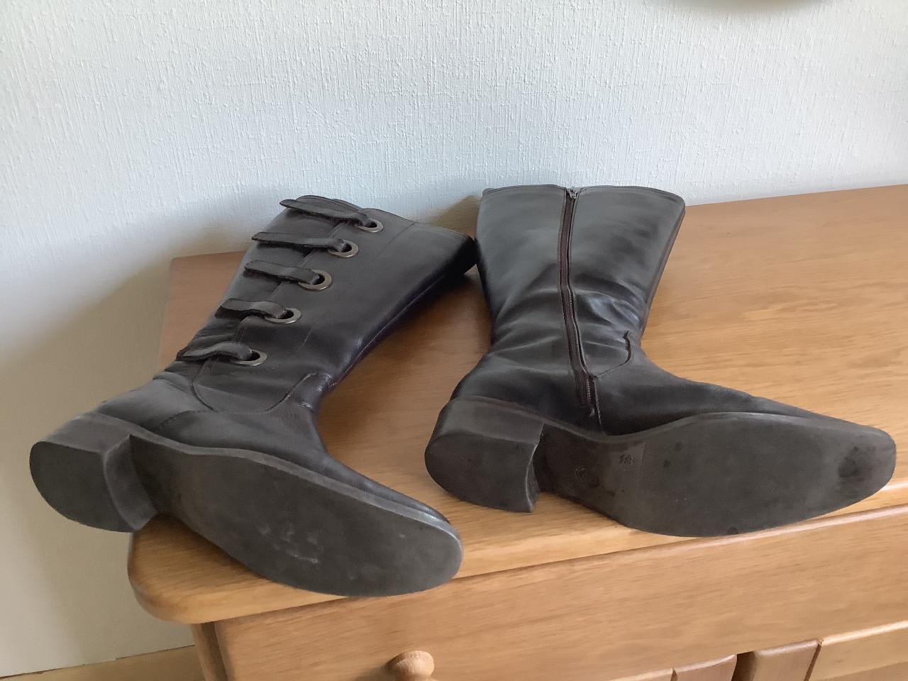 JJ Laarzen maat 39 - extra breed (2xW /3x) - buffelleer - los voetbed