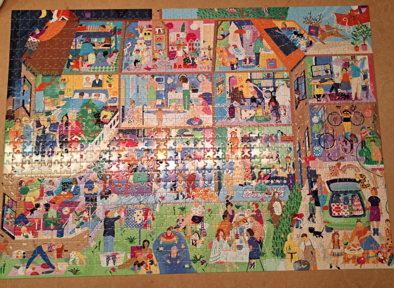 HEMA legpuzzels van ieder 1000 stukjes compleet