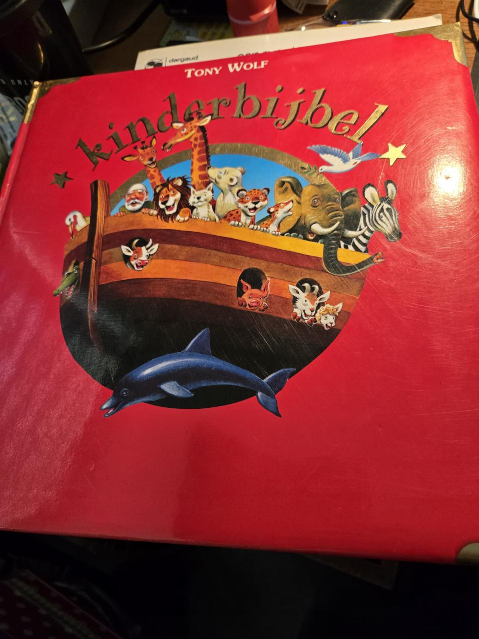 Groot formaat KINDERBIJBEL - Tony Wolf  Afmetingen: 29.5 x 29.5 cm 60 Blz.