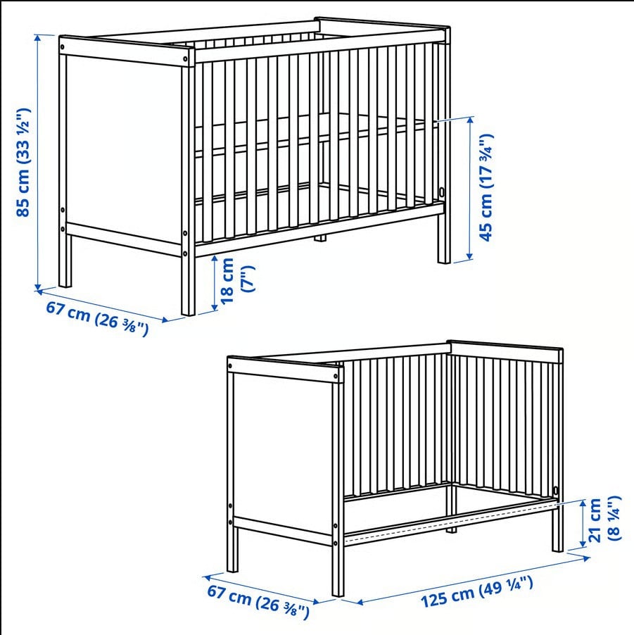 Babybed Sundvik met matras
