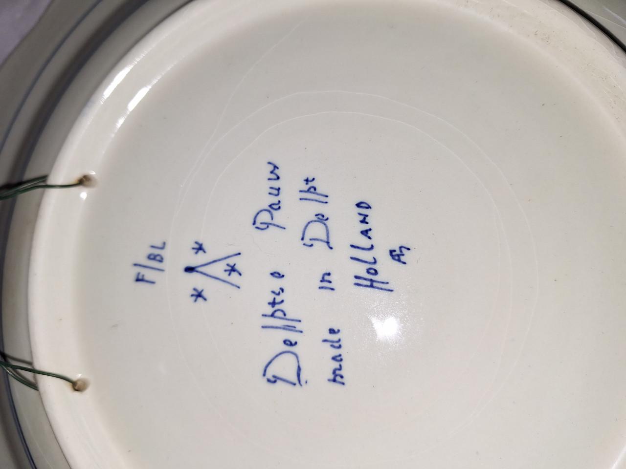 4 delfs blauwe borden