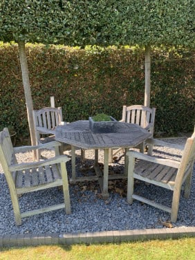 Teakhouten tuinset