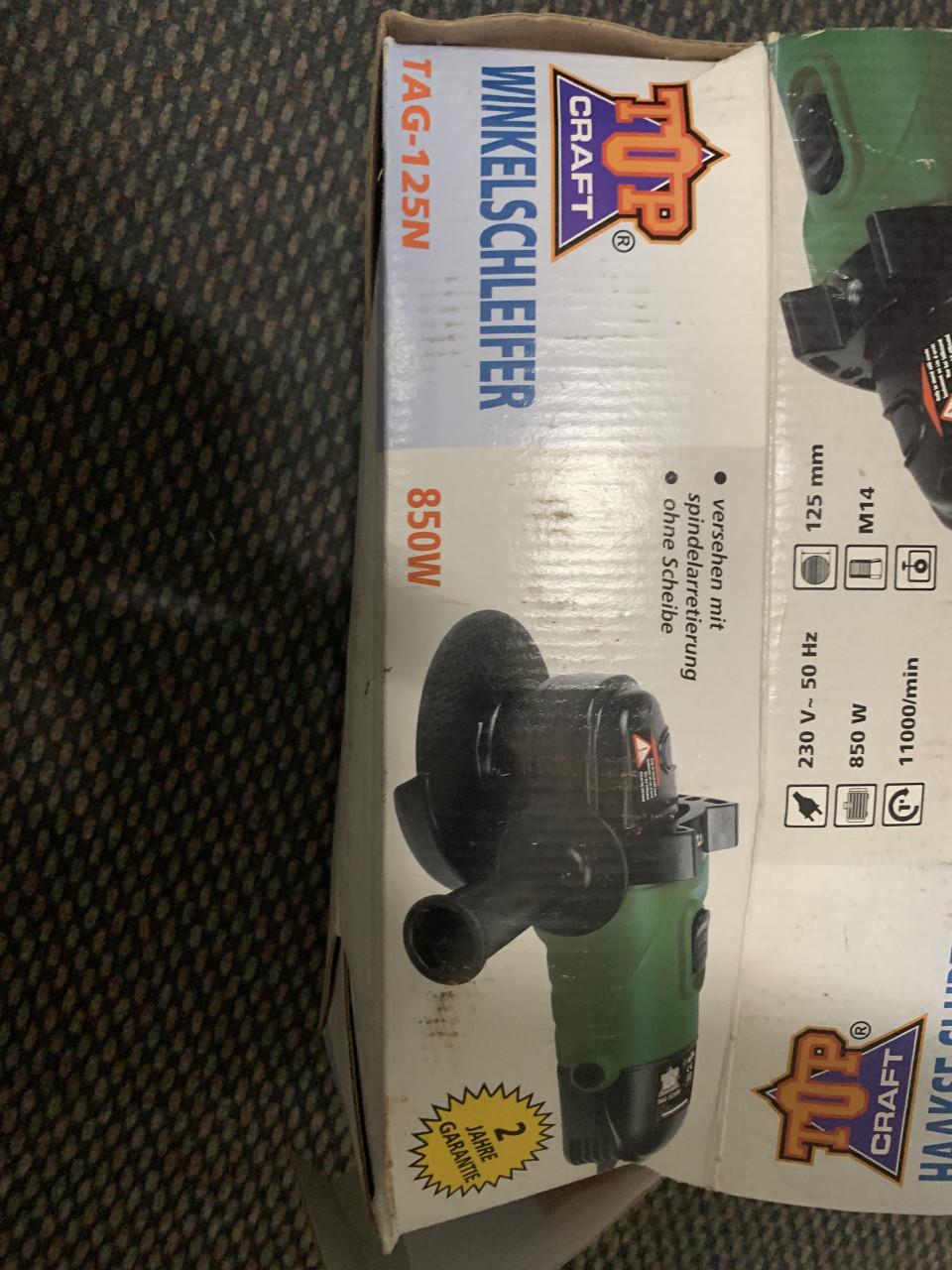 Top Craft haakse slijper TAG-125N