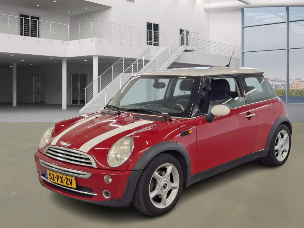 Mini !.6 Cooper-2005-km. 180.000-Airco-stuurbekr-L.M.velgen-apk-2600,=