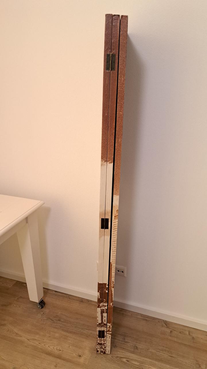 Kamerscherm New York bij daglicht 120x170 cm in kleur bruin/zwart