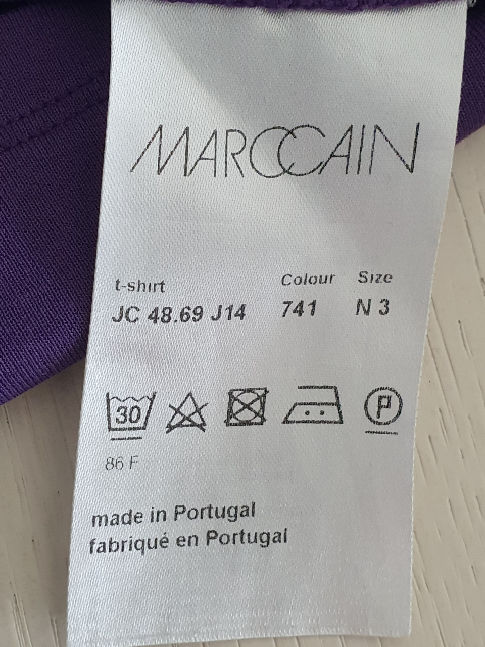 MARCCAIN SHIRT MAAT N3  ( 38-40) nieuw