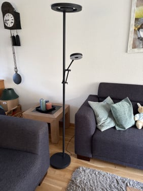 Mooie zwarte ring designerlamp dimbaar