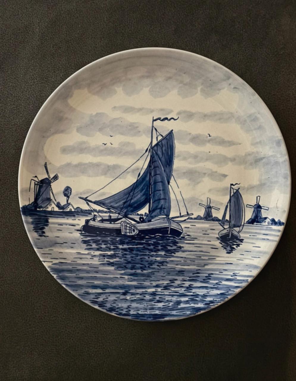 Wandbord Delft-blauw