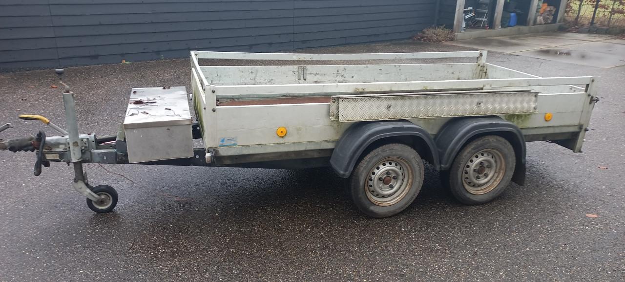 Aanhangwagen -tandemasser (dubbelasser/geremd)