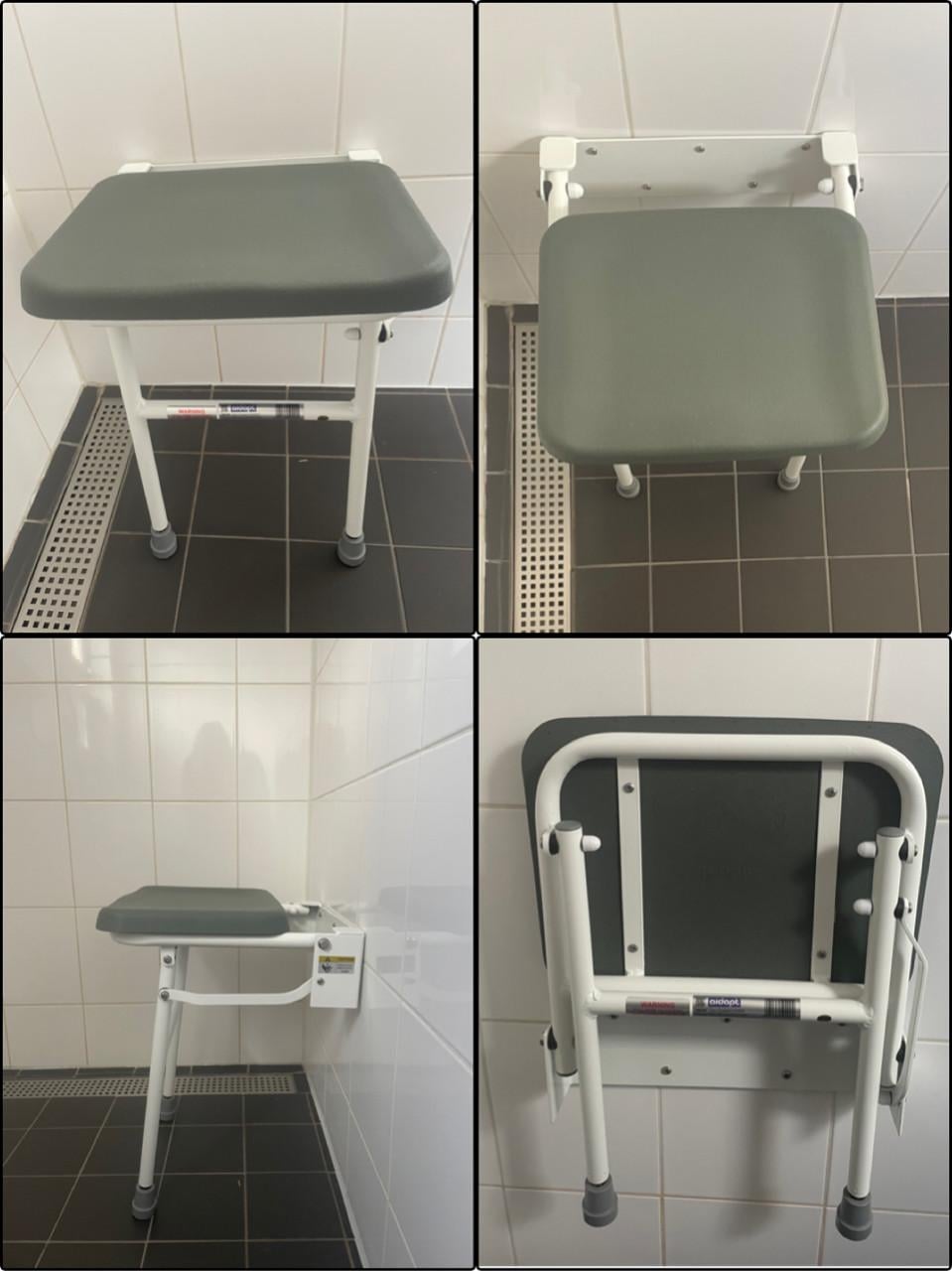 Douchezitting Solo opklapbaar me poten