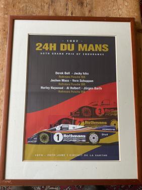 Rothmans Porsche Le Mans affiche