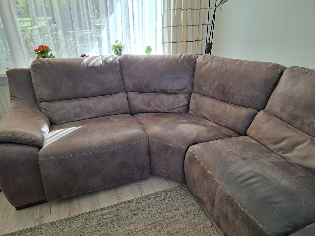 Hoekbank microleder