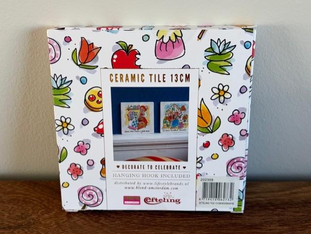 Blond Efteling | keramische tegel 13cm | Roodkapje