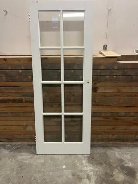 Stompe binnendeur met glas