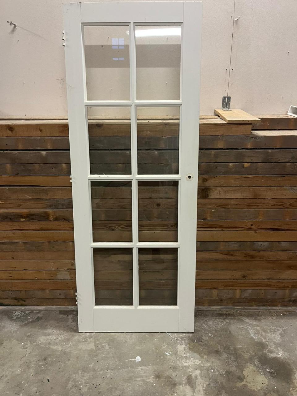 Stompe binnendeur met glas